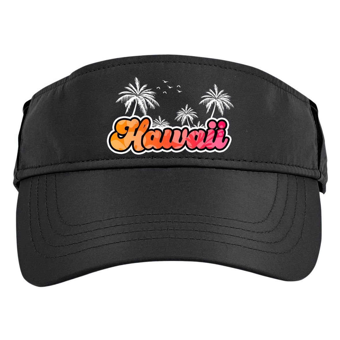 Hawaii Retro Tropical Adult Drive Performance Visor