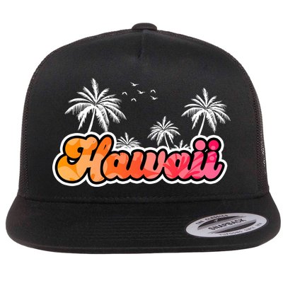 Hawaii Retro Tropical Flatbill Hat