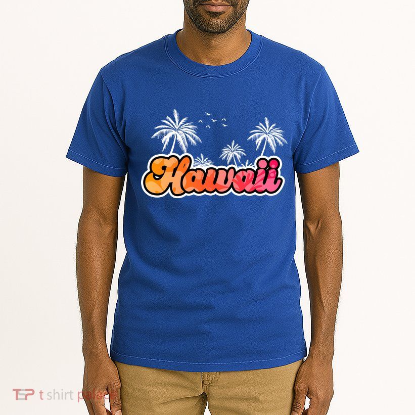 Hawaii Retro Tropical Tall T-Shirt