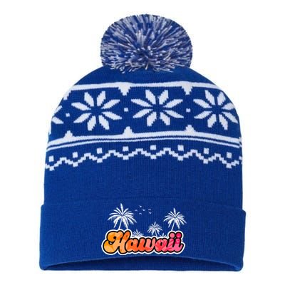 Hawaii Retro Tropical USA-Made Snowflake Beanie