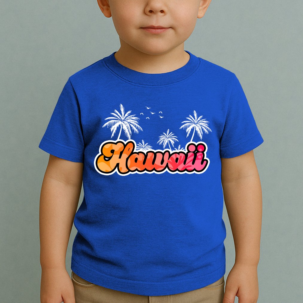 Hawaii Retro Tropical Toddler T-Shirt