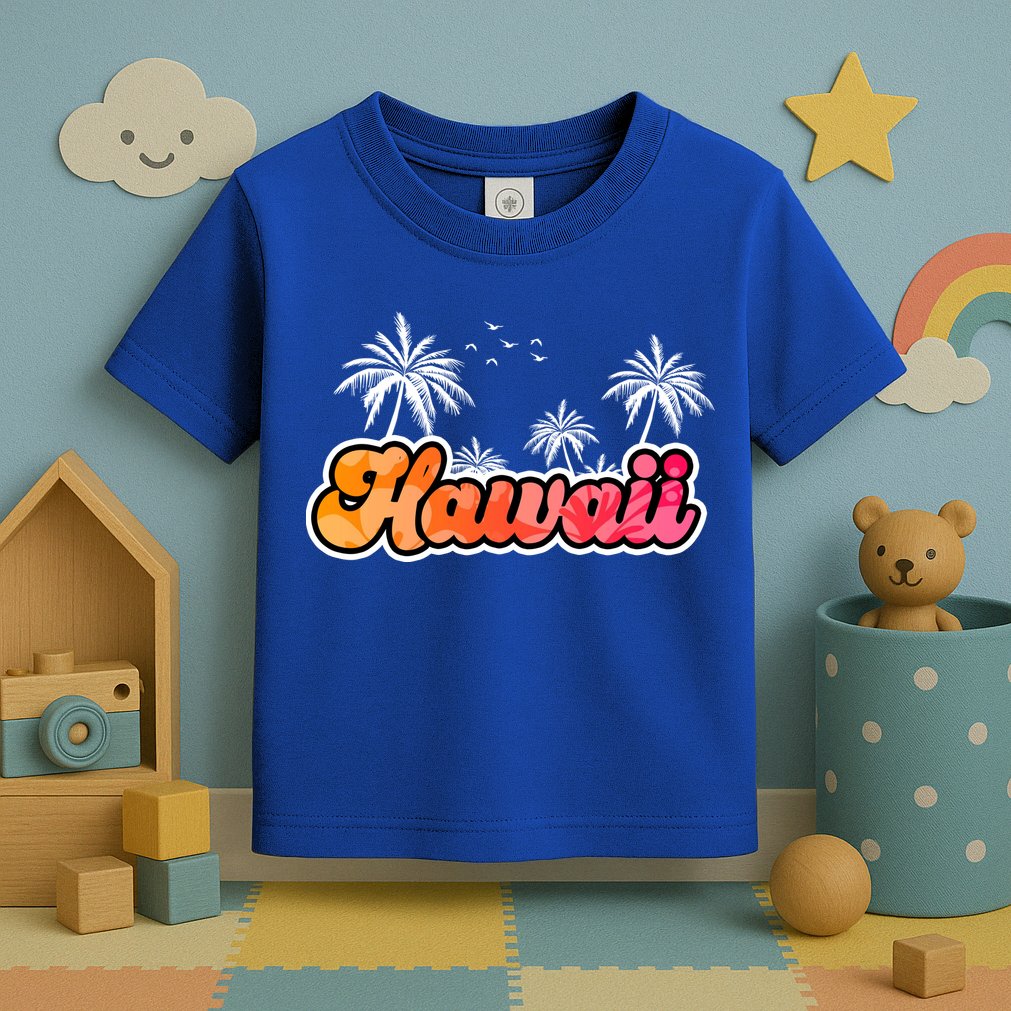 Hawaii Retro Tropical Toddler T-Shirt
