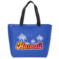 Hawaii Retro Tropical Zip Tote Bag