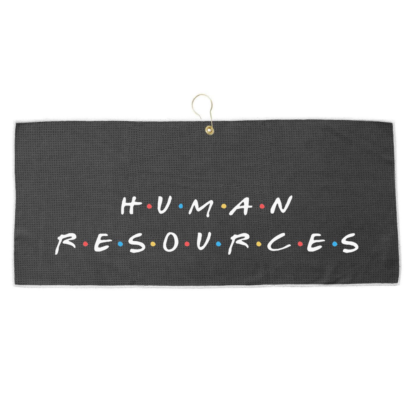 Human Resources Team Funny Hr Manager Humor Large Microfiber Waffle Golf Towel