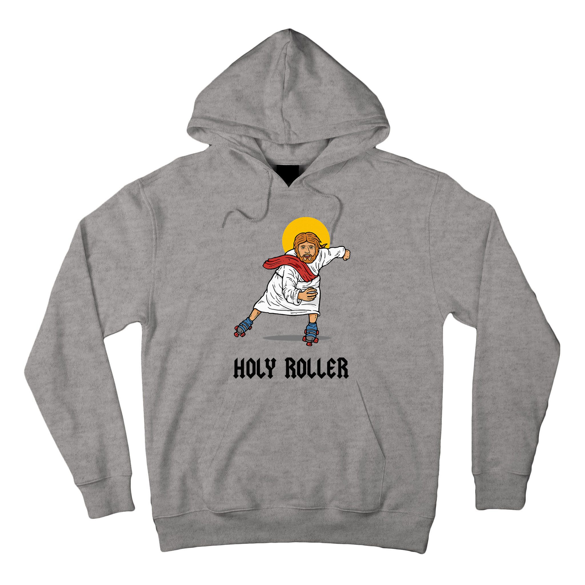 Holy Roller T Jesus Roller Skates Skating Tall Hoodie