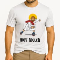 Holy Roller T Jesus Roller Skates Skating Cooling Performance Crew T-Shirt