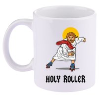 Holy Roller T Jesus Roller Skates Skating 11oz C Handle Ceramic Mug