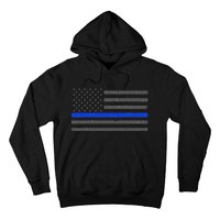 Honor Respect Thin Blue Line Flag Hoodie Police Gift Hoodie