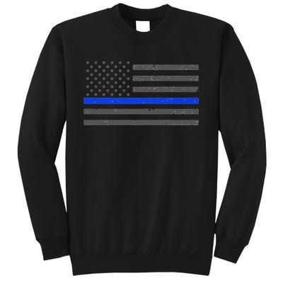 Honor Respect Thin Blue Line Flag Hoodie Police Gift Sweatshirt