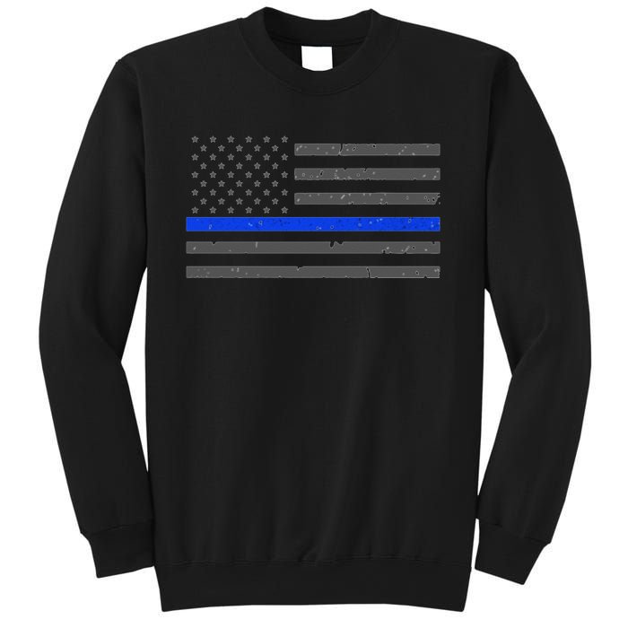 Honor Respect Thin Blue Line Flag Hoodie Police Gift Sweatshirt