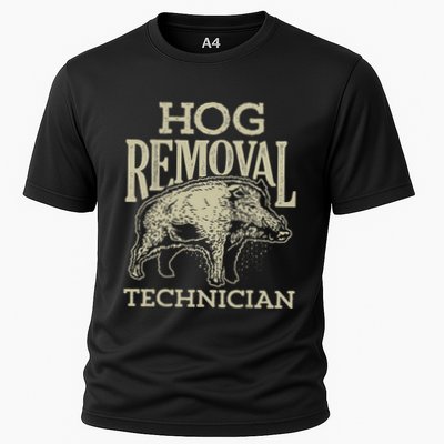 Hog Removal Technician Boar Hunting Vintage Pig Performance Shirt