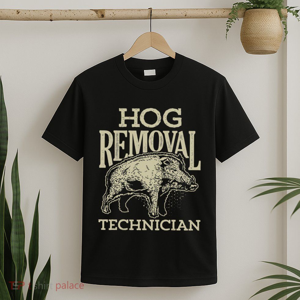 Hog Removal Technician Boar Hunting Vintage Pig T-Shirt