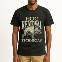 Hog Removal Technician Boar Hunting Vintage Pig Tall T-Shirt