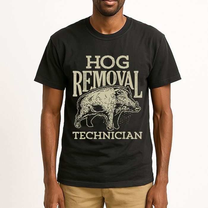 Hog Removal Technician Boar Hunting Vintage Pig Tall T-Shirt