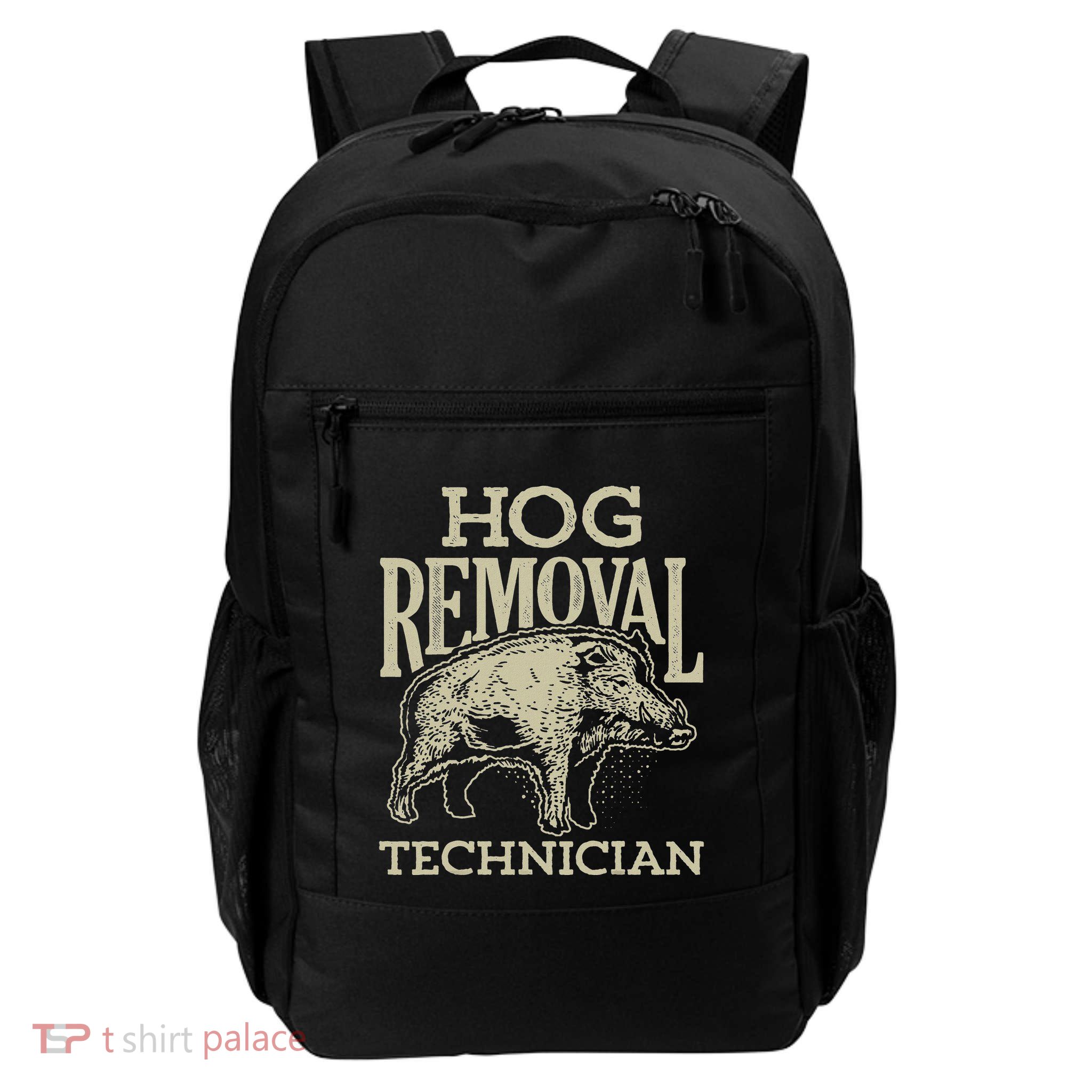 Hog Removal Technician Boar Hunting Vintage Pig Backpack