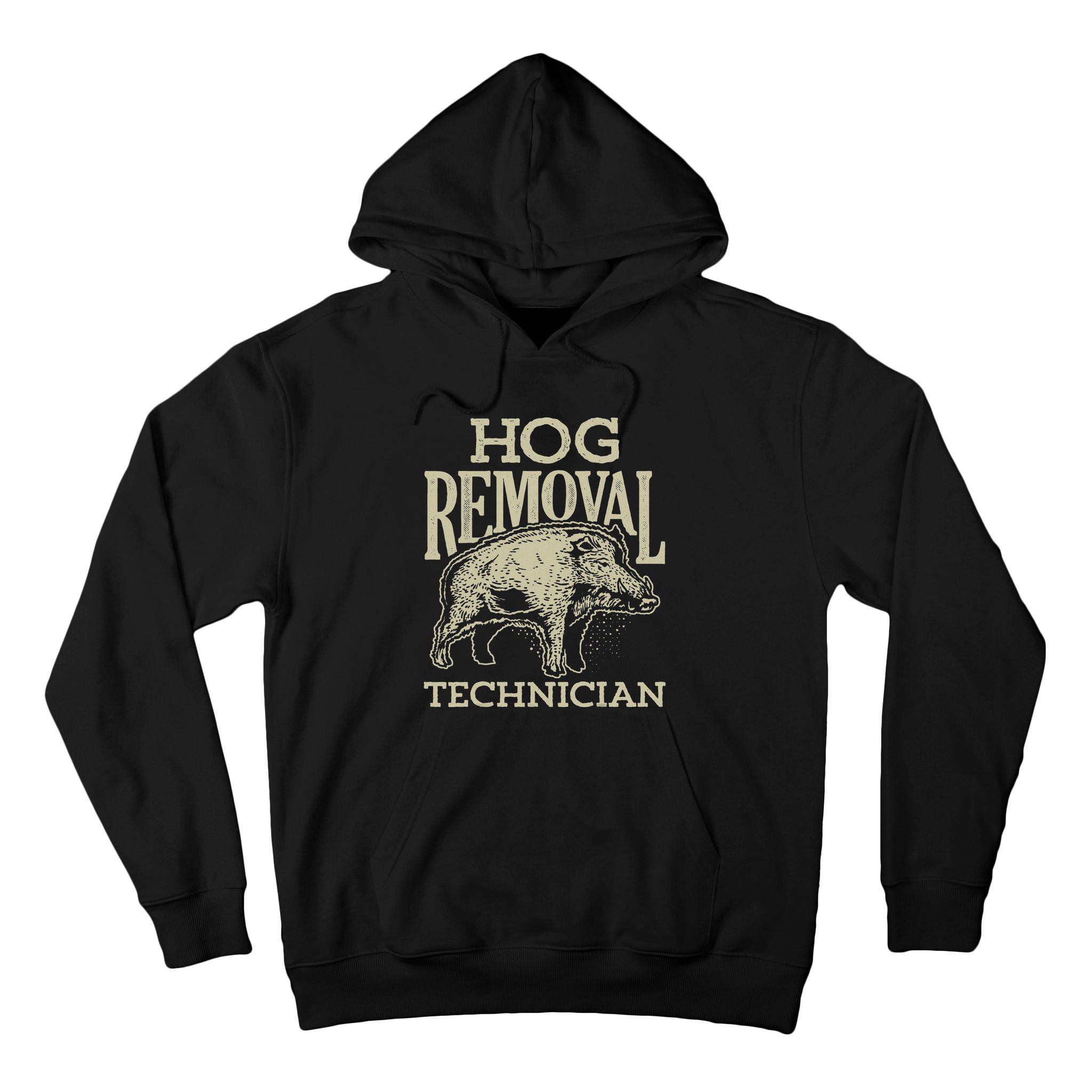 Hog Removal Technician Boar Hunting Vintage Pig Tall Hoodie
