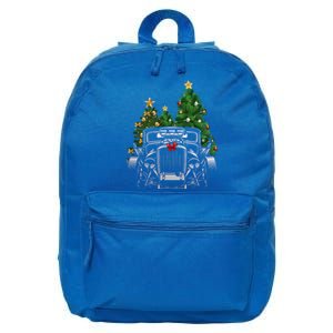 Hot Rod Ugly Christmas Classic American Car Lover Gift 16 in Basic Backpack