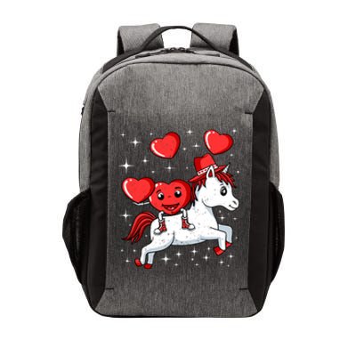 Heart Riding Unicorn Valentines Day Cute Mystical Magical Gift Vector Backpack