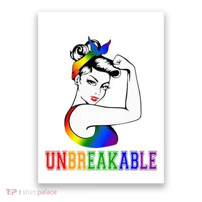 Human Right Unbreakable Lgbt Pride Month Poster