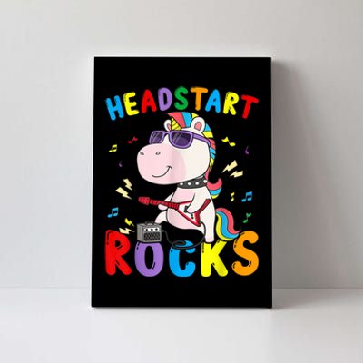 Headstart Rocks Unicorn Kids Back To School Canvas