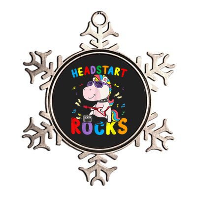 Headstart Rocks Unicorn Kids Back To School Metallic Star Ornament