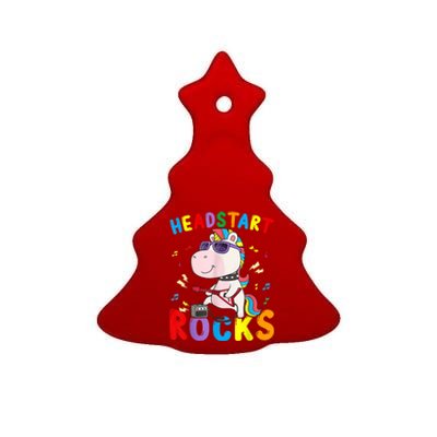 Headstart Rocks Unicorn Kids Back To School Ceramic Tree Ornament