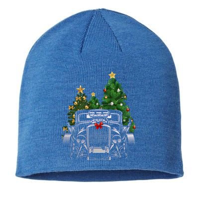 Hot Rod Ugly Christmas Classic American Car Lover Gift Funny Gift Sustainable Beanie