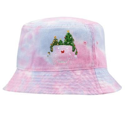 Hot Rod Ugly Christmas Classic American Car Lover Gift Funny Gift Tie-Dyed Bucket Hat