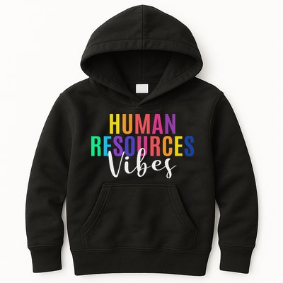 Human Resource Vibes Hr Specialist Hr Manager Coworker Kids Hoodie