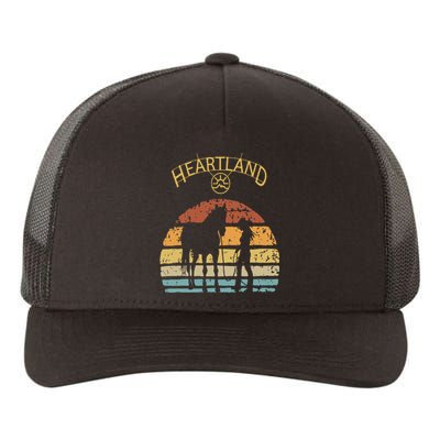 Heartland Retro Vintage Sunset Yupoong Adult 5-Panel Trucker Hat