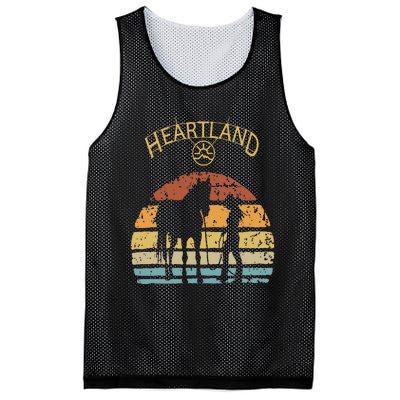 Heartland Retro Vintage Sunset Mesh Reversible Basketball Jersey Tank