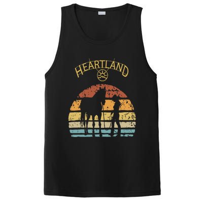 Heartland Retro Vintage Sunset PosiCharge Competitor Tank