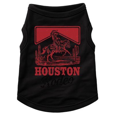 Houston Rodeo Vintage Bronc Horse Riding Cowboy Doggie Tank