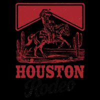 Houston Rodeo Vintage Bronc Horse Riding Cowboy Bucket Hat