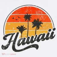 Hawaii Retro Vintage Sunset T-Shirt