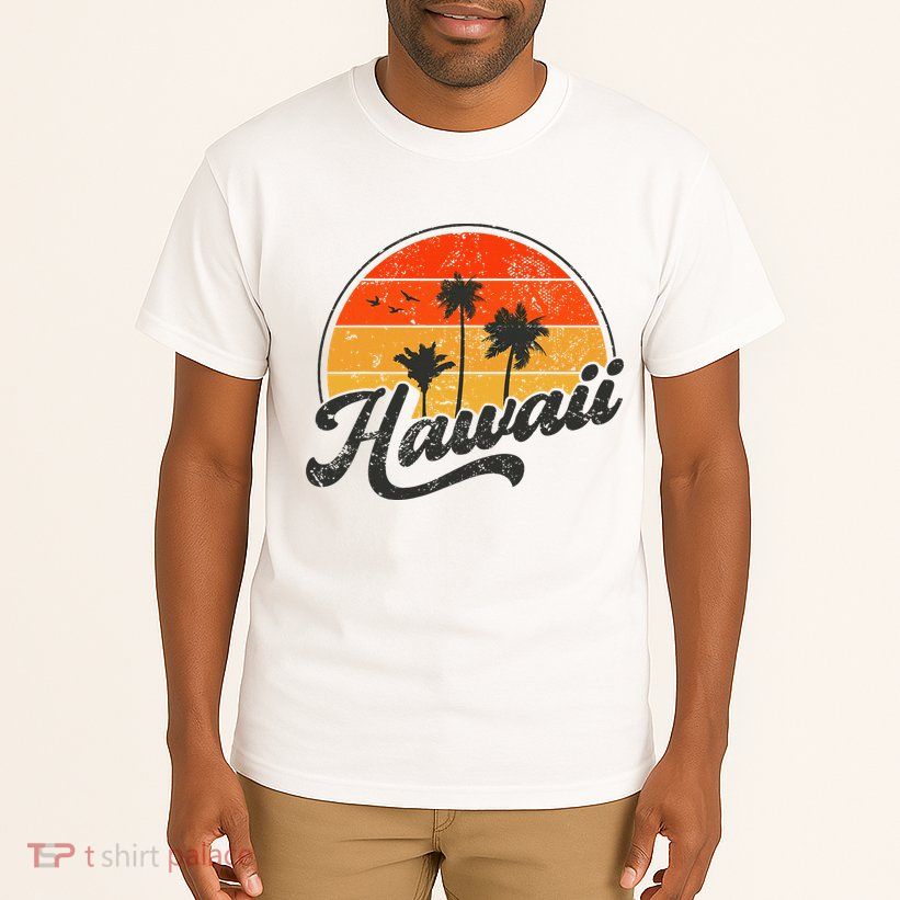 Hawaii Retro Vintage Sunset Tall T-Shirt