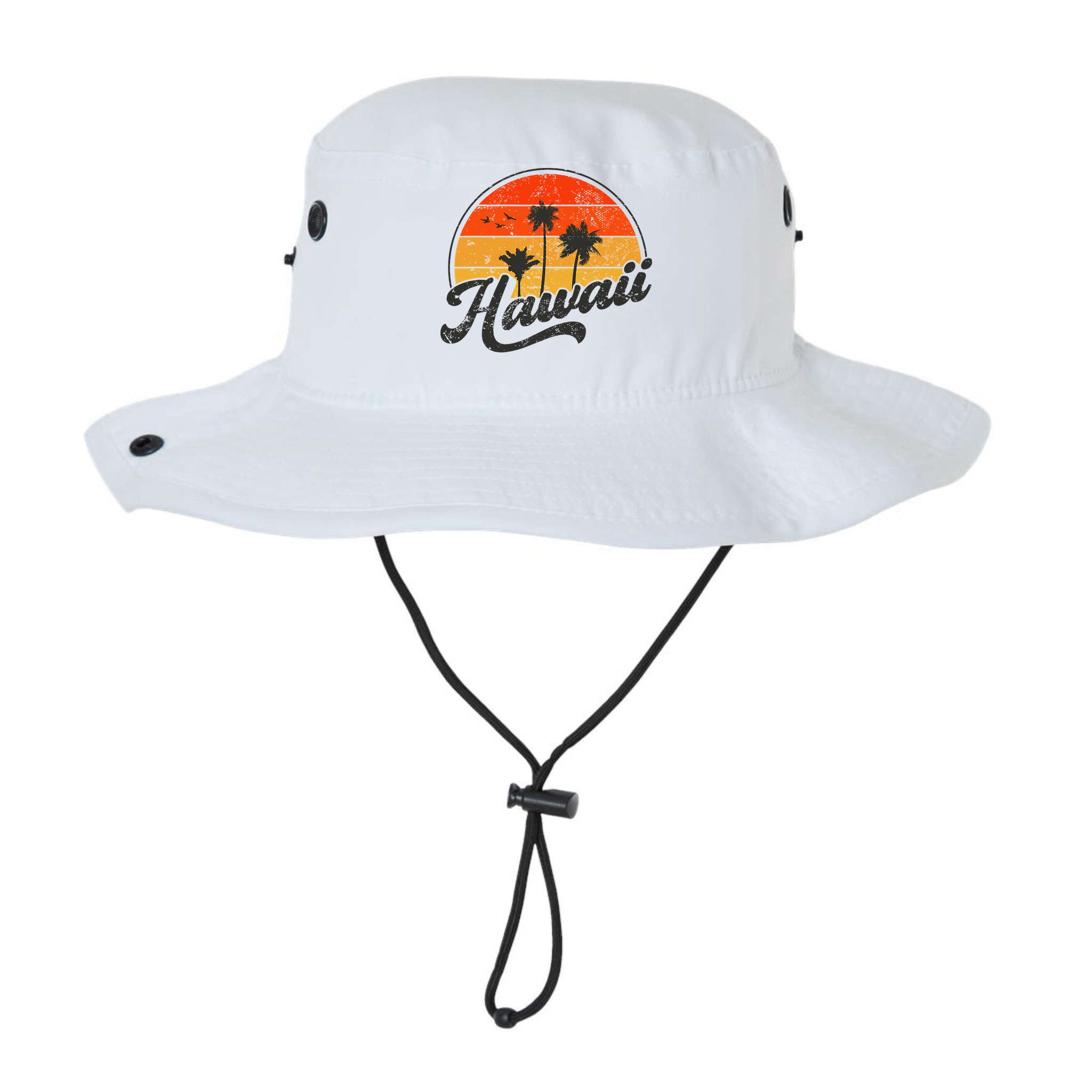 Hawaii Retro Vintage Sunset Bucket Hat