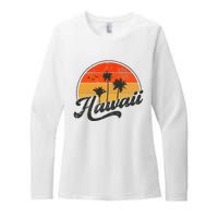 Hawaii Retro Vintage Sunset Womens CVC Long Sleeve Shirt