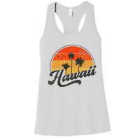 Hawaii Retro Vintage Sunset Women's Racerback Tank