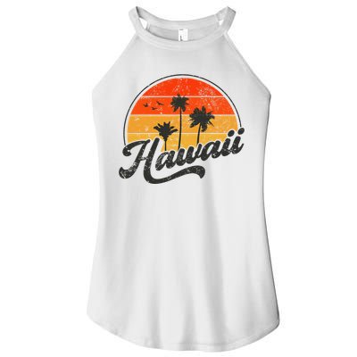 Hawaii Retro Vintage Sunset Women's Perfect Tri Rocker Tank