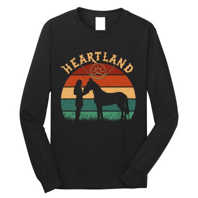 Heartland Retro Vintage Sunset Long Sleeve Shirt