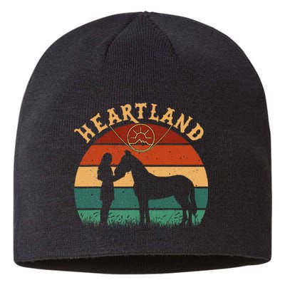 Heartland Retro Vintage Sunset Sustainable Beanie