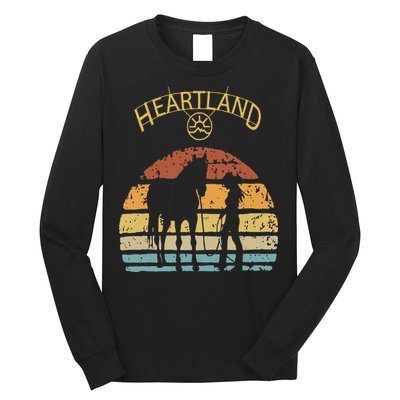 Heartland Retro Vintage Sunset Long Sleeve Shirt