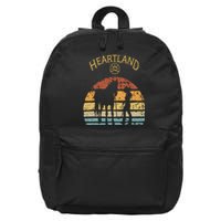 Heartland Retro Vintage Sunset 16 in Basic Backpack