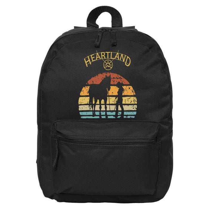 Heartland Retro Vintage Sunset 16 in Basic Backpack