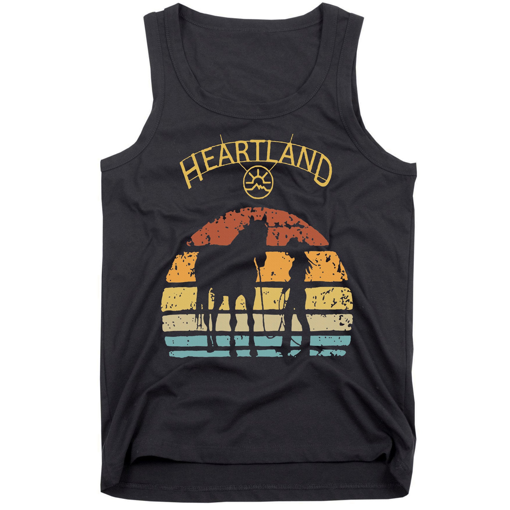 Heartland Retro Vintage Sunset Tank Top