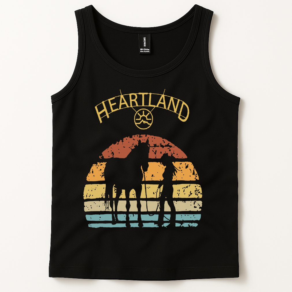 Heartland Retro Vintage Sunset Tank Top