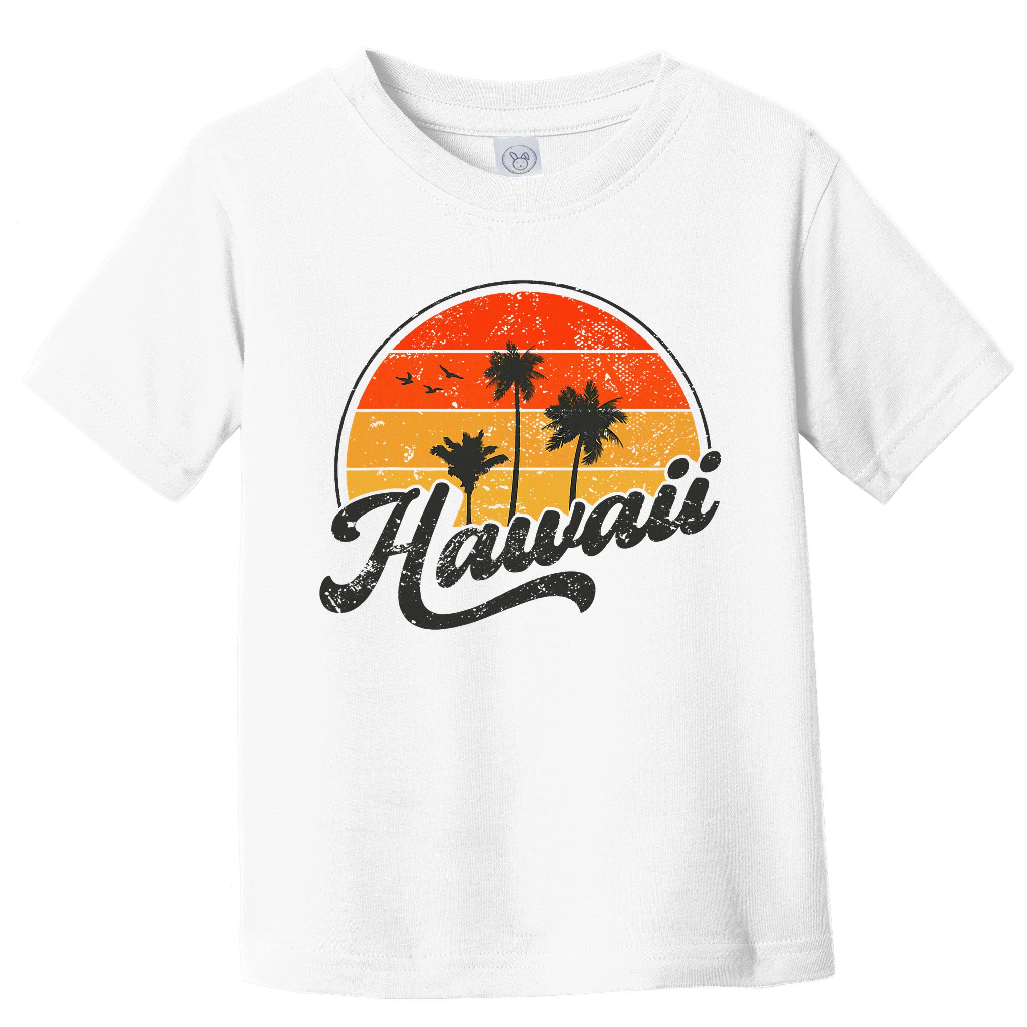 Hawaii Retro Vintage Sunset Toddler T-Shirt
