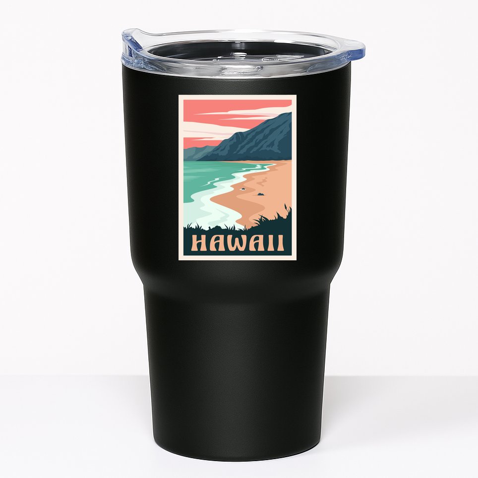 Hawaii Retro Vintage Tumbler