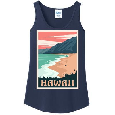 Hawaii Retro Vintage Ladies Essential Tank